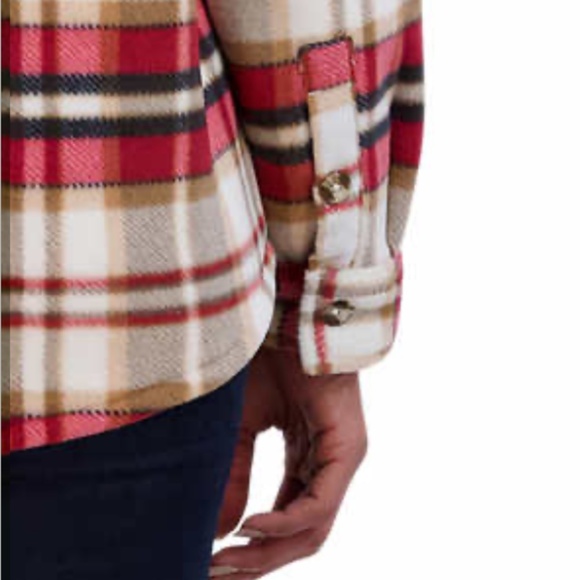 Sage Ladies' Plush Shirt Jacket Shacket Plush Soft Sherpa Fleece Lined N… - Picture 5 of 7